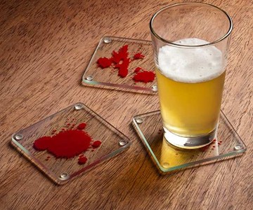 Dexter Blood Spattered Coasters