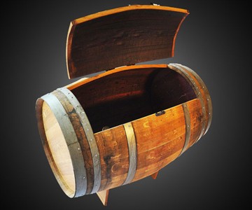 Reclaimed Wine Barrel Ice Chest Reclaimed Wine Barrel Ice Chest