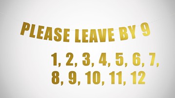 Decor: Please Leave By Party Banner Decor: Please Leave By Party Banner