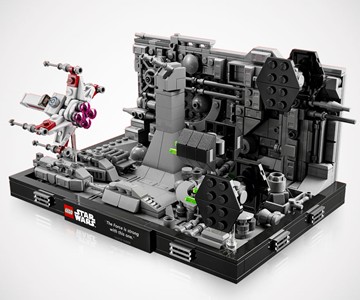 LEGO Star Wars Death Star Trench Run Diorama LEGO Star Wars Death Star Trench Run Diorama