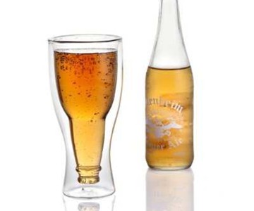 Hopside Down Beer Glass