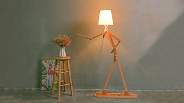 Posable Stick Figure Floor Lamp Posable Stick Figure Floor Lamp