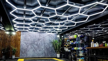 Hexa-LED Honeycomb Light Fixture Hexa-LED Honeycomb Light Fixture