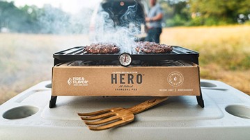 Fire & Flavor HERO Portable Charcoal Grilling System Fire & Flavor HERO Portable Charcoal Grilling System