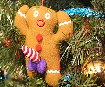 Dirty Talking Gingerbread Man Christmas Tree Ornament Dirty Talking Gingerbread Man Christmas Tree Ornament