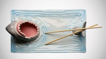 Shark Sushi Plate
