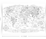 The World Giant Coloring Poster