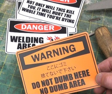 Funny Warning Stickers Funny Warning Stickers
