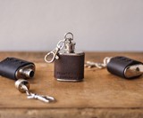 1-oz Leather Keychain Flasks