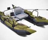 Inflatable Pontoon Boat with Motor Mount