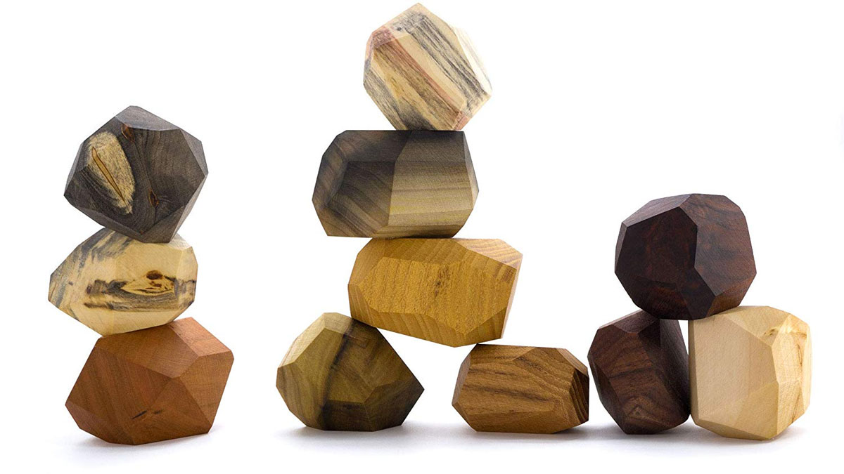 Tumi Ishi Wood Rock Balancing Blocks Tumi Ishi Wood Rock Balancing Blocks