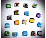 Phone App Fridge Magnets