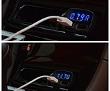Dual USB Car Charger with LED Display