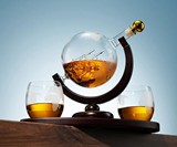 Ship in a Globe Whiskey Decanter