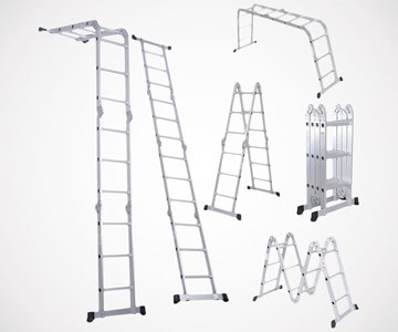 Luisladders Triple-Jointed Folding Ladder Luisladders Triple-Jointed Folding Ladder