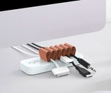 Wood & Leather Cable Organizers