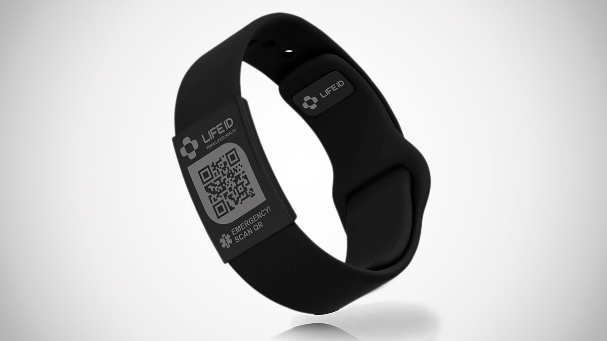 LIFEID Stripe Medical Alert Bracelet