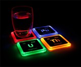 Radioactive Elements Glowing Coasters