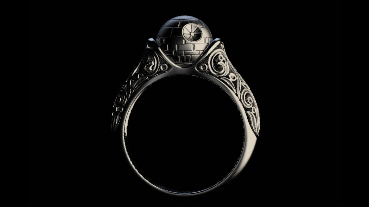 Death Star Engagement Ring Death Star Engagement Ring