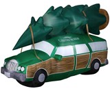 8' Inflatable Christmas Vacation Station Wagon