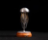 Mechanical Metal Jellyfish Kinetic Sculpture