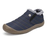 Fur-Lined Winter Slipper Boots