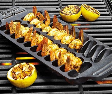 Cast Iron Shrimp Grill & Serving Pan Cast Iron Shrimp Grill & Serving Pan