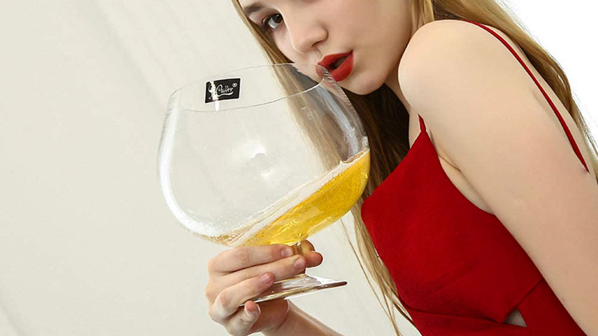 Giant Crystal Glass Brandy Snifters Giant Crystal Glass Brandy Snifters