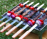GrillBee Flat Stainless Steel Kabob Skewers