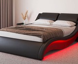 Lyon Wavelike LED Bed Frame