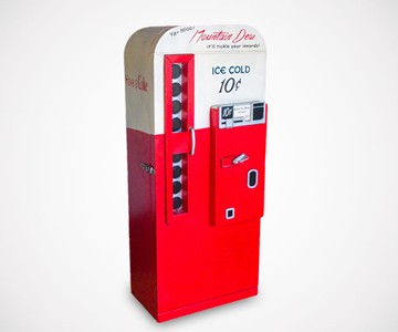 Retro Coca-Cola Vending Machine Storage Cabinet