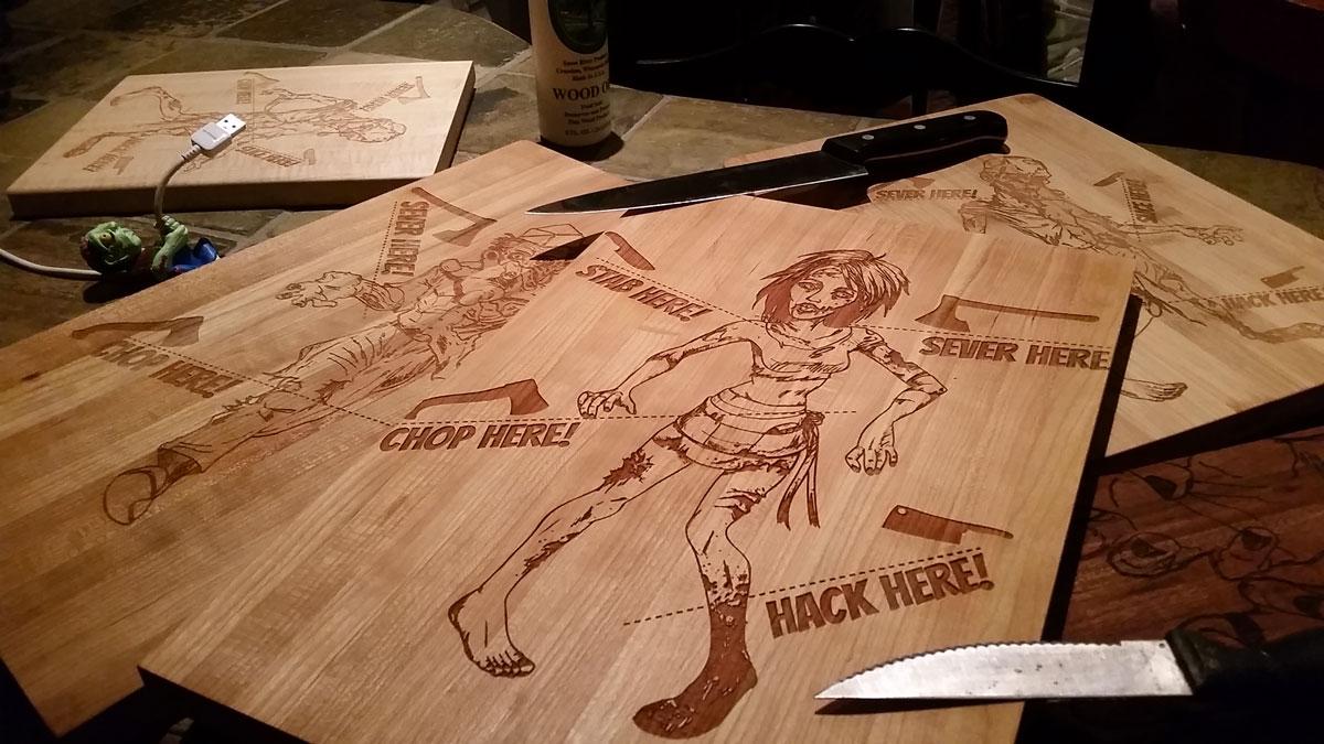 Zombie Cutting Boards Zombie Cutting Boards