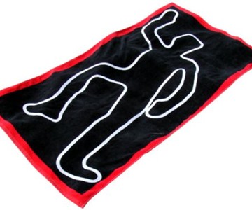 Crime Scene Beach Towel Crime Scene Beach Towel