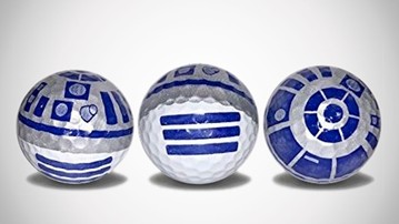 Star Wars R2-D2 Golf Balls Star Wars R2-D2 Golf Balls