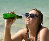 Guzzle Buddy Beer Bottle Glass