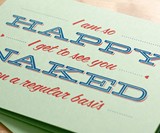Happy to See You Naked Card