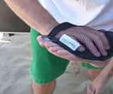 Sand-Off! Sand-Removing Beach Mitt
