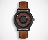 Wood & Magnetic Ball Bearing Watch