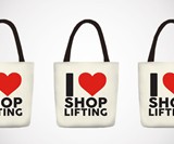 I Love Shoplifting Tote Bag