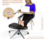 Mobile Laptop Desk with Adjustable Tabletop & Footrest