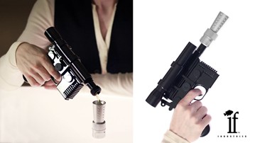 Han Solo DL-44 Blaster Flask Prototype Han Solo DL-44 Blaster Flask Prototype