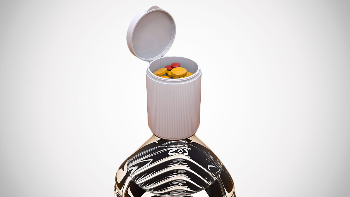Mr. Stash Cap Bottle Storage Diversion Container