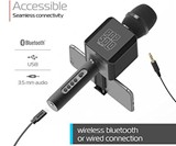 Rechargeable Bluetooth Karaoke Microphone & Voice Mixer