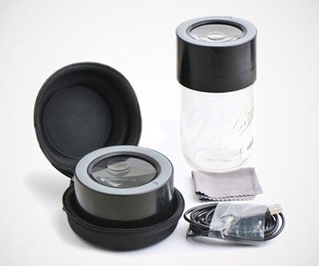 MasonBrite LED Magnifying Mason Jar Lid MasonBrite LED Magnifying Mason Jar Lid