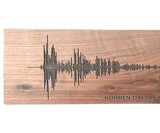 Solid Wood Soundwave Art