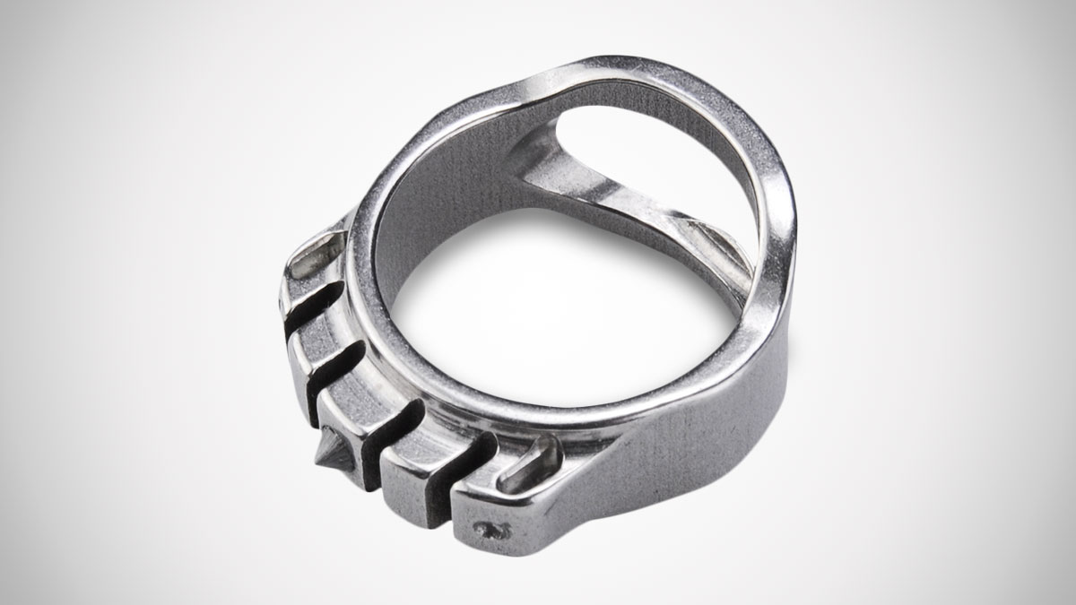 MecArmy Titanium Tactical Ring with Tritium Glow Bars