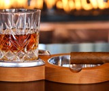 Kentucky Double Cigar Ashtray & Coaster