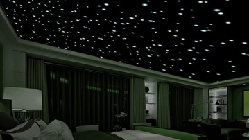 3D Domed Glow in the Dark Star Dots