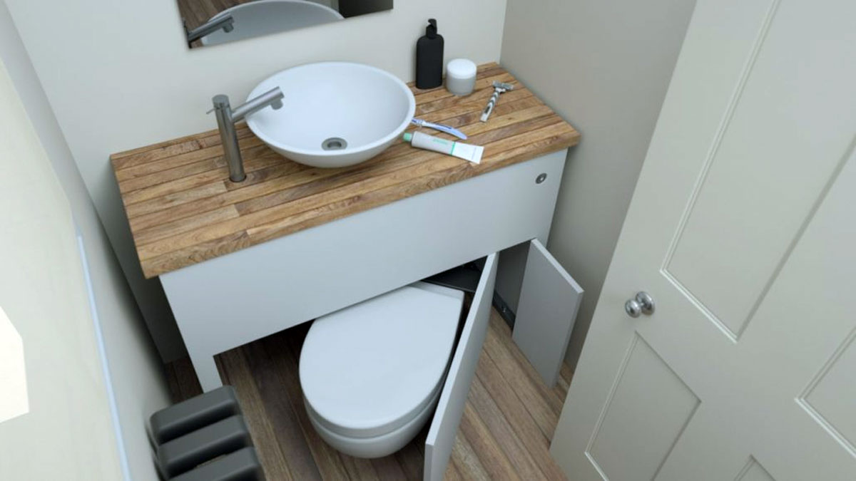 Hidealoo Retractable Hidden Toilet Hidealoo Retractable Hidden Toilet
