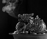 Cast Iron Dragon Wood Stove Steamer